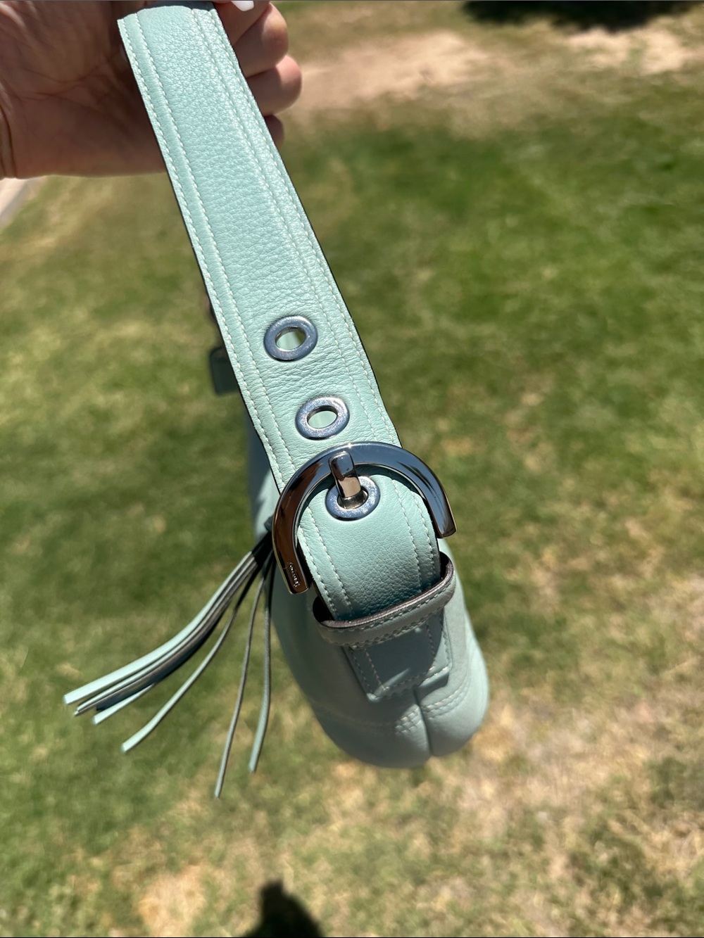 Mint Green Leather 2005 vintage Coach - Picture 9 of 11